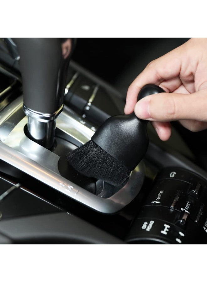 Car Interior Detailing Brush,Soft Bristle Cleaning Brush Car Detailing Brush Dusting Brush,Car Interior Cleaning Tool,Auto Detail Brush Car Dash Duster Brush (Black) - Image 2